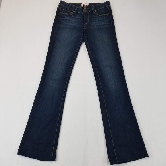 Paige Jeans Womens 26x33 Manhattan Bootcut High Rise Dark Rinse Armstrong $189